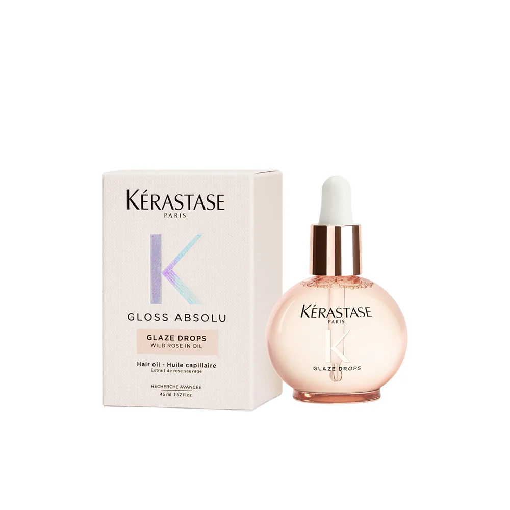 KERASTASE Gloss Absolu Anti-Frizz Glaze Oil Drops for Bouncy & Glossy Hair (45 ml)